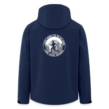 Marathon Runner LOve Doing LSD My Run Running Gift - Recycelte Männer Softshell-Jacke von Stanley/Stella - Navy - Hinten - AI Model Male 185 light (185cm)