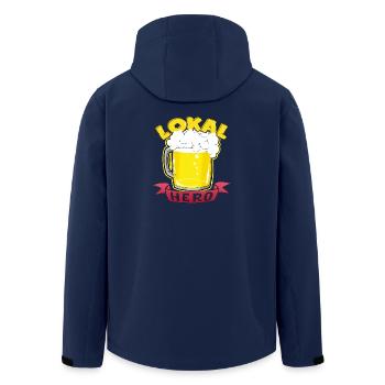 lokal hero - Recycelte Männer Softshell-Jacke von Stanley/Stella - Navy - Hinten - AI Model Male 185 light (185cm)