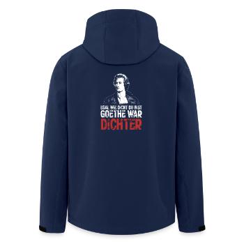 Egal wie dicht du bist - Goethe war Dichter - Recycelte Männer Softshell-Jacke von Stanley/Stella - Navy - Hinten - AI Model Male 185 light (185cm)