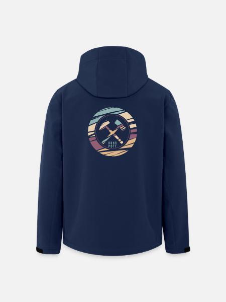 RuhrPott Retro Logo Druck - Recycelte Männer Softshell-Jacke von Stanley/Stella - Navy