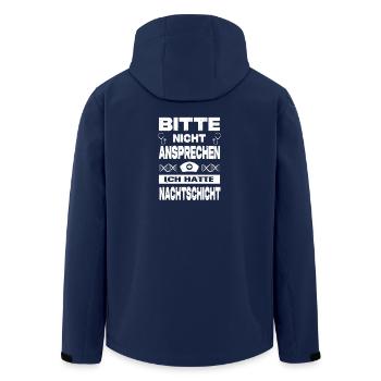 Pflegerin Geschenke Pflege Lustig Krankenpflegerin - Recycelte Männer Softshell-Jacke von Stanley/Stella - Navy - Hinten - AI Model Male 185 light (185cm)