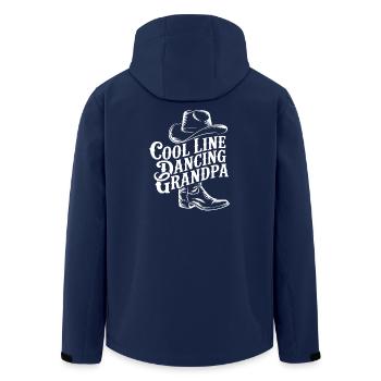 Line Dancing Grandpa - Recycelte Männer Softshell-Jacke von Stanley/Stella - Navy - Hinten - AI Model Male 185 light (185cm)