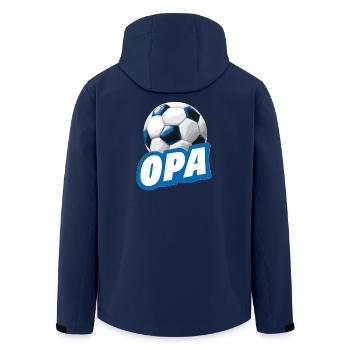 OPA Fußball-Großvater Fußballfan - Recycelte Männer Softshell-Jacke von Stanley/Stella - Navy - Hinten - AI Model Male 185 light (185cm)