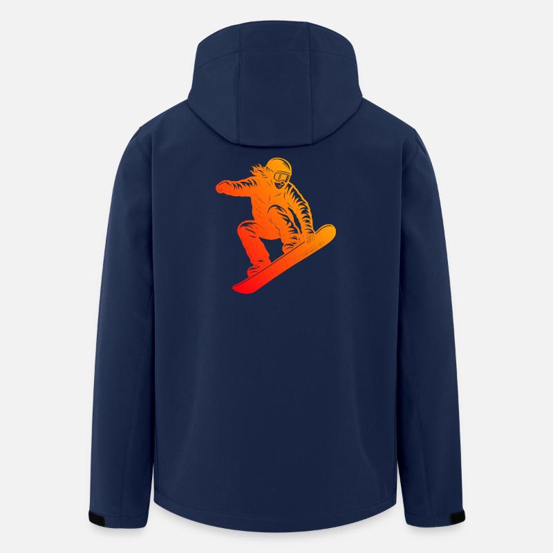 Einfach Snowboard zeitloses Design - Recycelte Männer Softshell-Jacke von Stanley/Stella - Navy