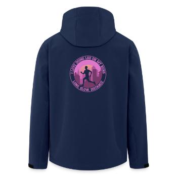 Running I Love Doing LSD On My Runs Marathon - Recycelte Männer Softshell-Jacke von Stanley/Stella - Navy - Hinten - AI Model Male 185 light (185cm)