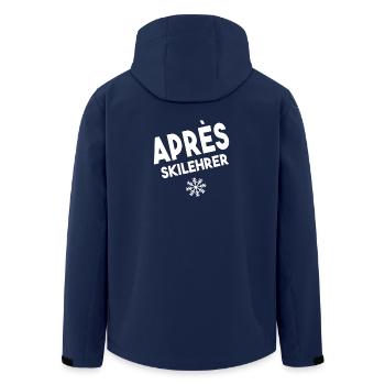 Apres Skilehrer Party Humor - Recycelte Männer Softshell-Jacke von Stanley/Stella - Navy - Hinten - AI Model Male 185 light (185cm)