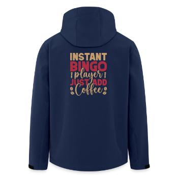 Bingo Game Instant Player Just Add Coffee Bingo - Recycelte Männer Softshell-Jacke von Stanley/Stella - Navy - Hinten - AI Model Male 185 light (185cm)