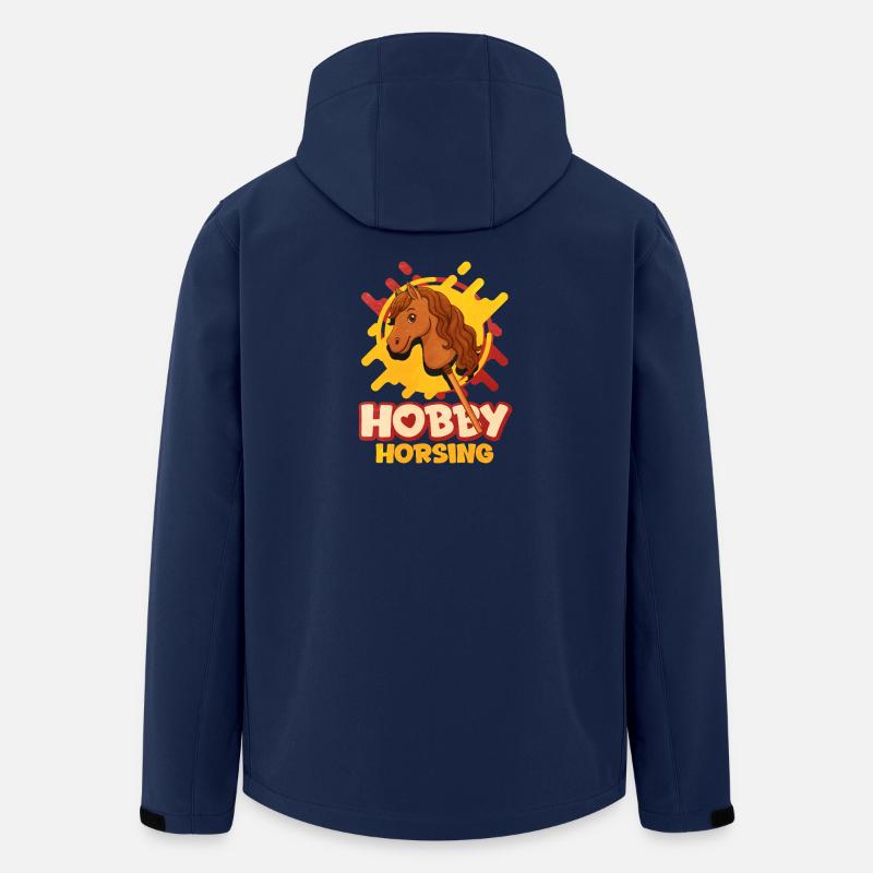 Hobby Horsing Pop Art Pferd - Recycelte Männer Softshell-Jacke von Stanley/Stella - Navy