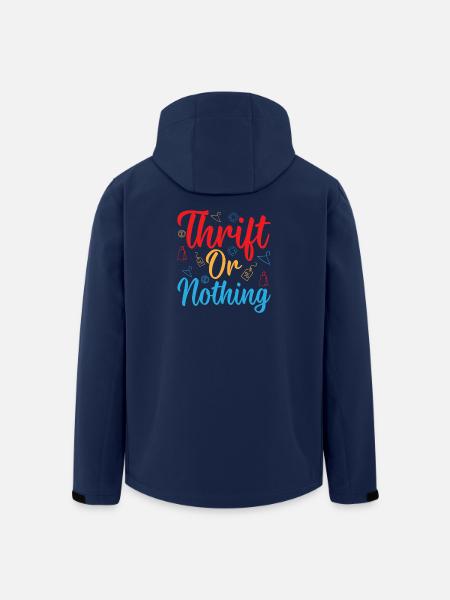Thrift Shopper Thrift Or Nothing Thrift Store - Recycelte Männer Softshell-Jacke von Stanley/Stella - Navy