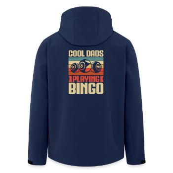 Bingo Game Cool Dads Playing Bingo - Recycelte Männer Softshell-Jacke von Stanley/Stella - Navy - Hinten - AI Model Male 185 light (185cm)