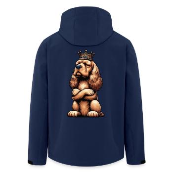 Cocker Spaniel Cockerhund Cocker Spaniel Besitzer - Recycelte Männer Softshell-Jacke von Stanley/Stella - Navy - Hinten - AI Model Male 185 light (185cm)