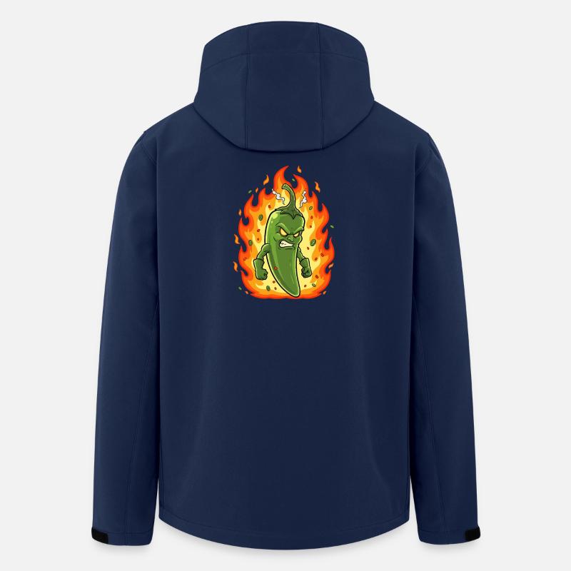 Feuriger Chili-Kämpfer - Recycelte Männer Softshell-Jacke von Stanley/Stella - Navy