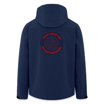 Can`t Hear You I`m Slot Car Racing Gift Idea - Recycelte Männer Softshell-Jacke von Stanley/Stella - Navy - Hinten - AI Model Male 185 light (185cm)