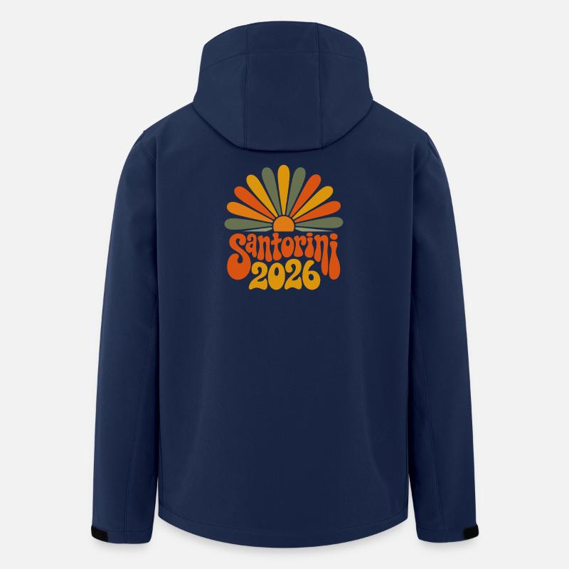 Santorin 2026 Éclat de soleil - Veste softshell homme en polyester recyclé Stanley/Stella - marine