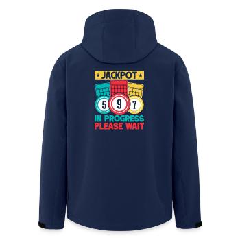 Bingo Game Jackpot In Progress Please Wait Bingo - Recycelte Männer Softshell-Jacke von Stanley/Stella - Navy - Hinten - AI Model Male 185 light (185cm)