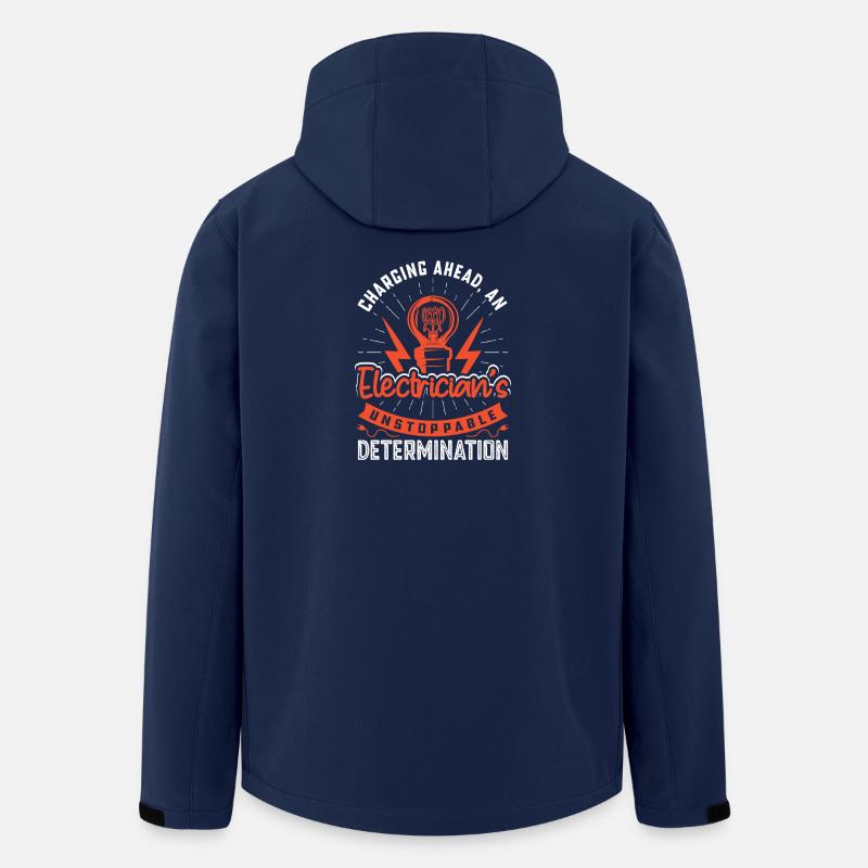 Elektriker Elektroniker Elektroinstallateur - Recycelte Männer Softshell-Jacke von Stanley/Stella - Navy