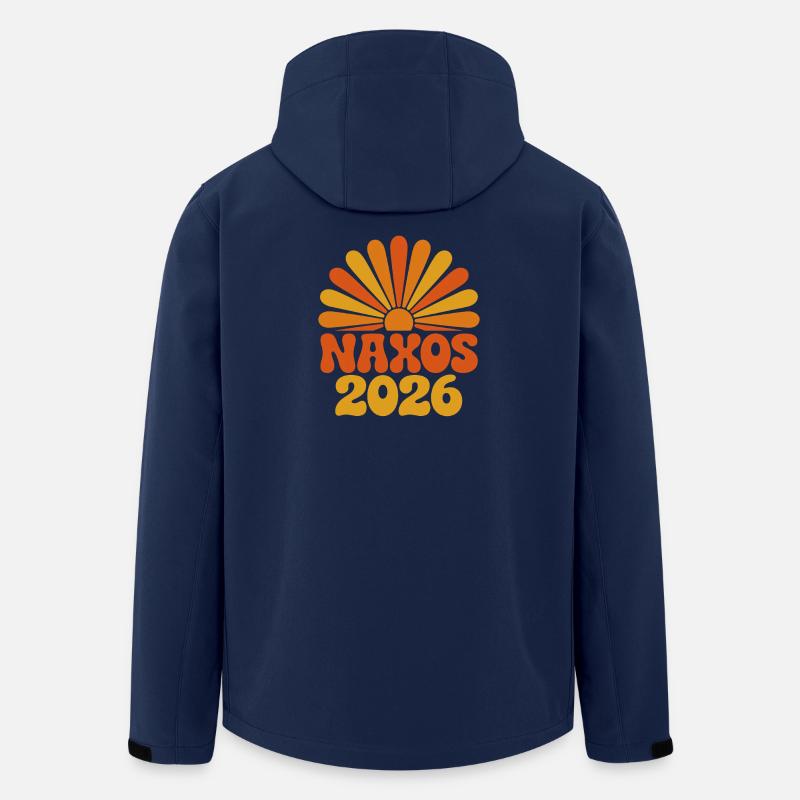 Naxos Sonnenuntergang 2026 - Recycelte Männer Softshell-Jacke von Stanley/Stella - Navy