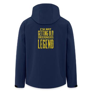 Legend Birthday - Recycelte Männer Softshell-Jacke von Stanley/Stella - Navy - Hinten - AI Model Male 185 light (185cm)