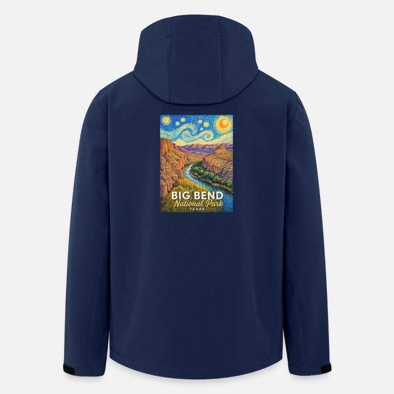 Big Bend Nationalpark Farbswirrwarr - Recycelte Männer Softshell-Jacke von Stanley/Stella - Navy