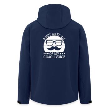 Theater Don´t Make Use My Coach Voice Actor - Recycelte Männer Softshell-Jacke von Stanley/Stella - Navy - Hinten - AI Model Male 185 light (185cm)