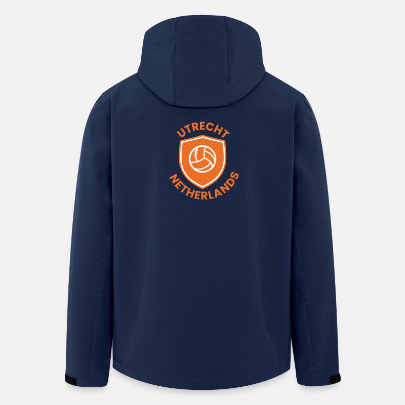 Bouclier de volley-ball d’Utrecht - Veste softshell homme en polyester recyclé Stanley/Stella - marine