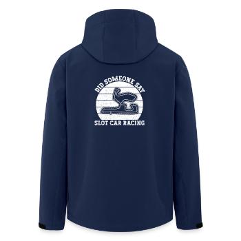 Slotrace Did Someone Say Slot Car Racing Gift - Recycelte Männer Softshell-Jacke von Stanley/Stella - Navy - Hinten - AI Model Male 185 light (185cm)