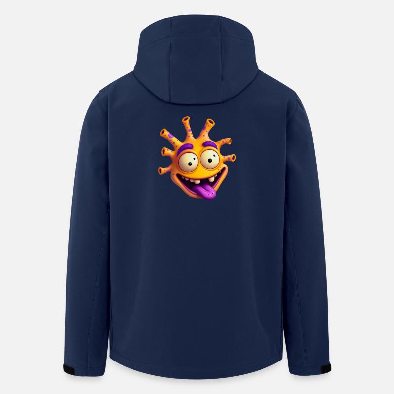 Crazy Sun Monster - Men’s Recycled Softshell Jacket by Stanley/Stella - navy