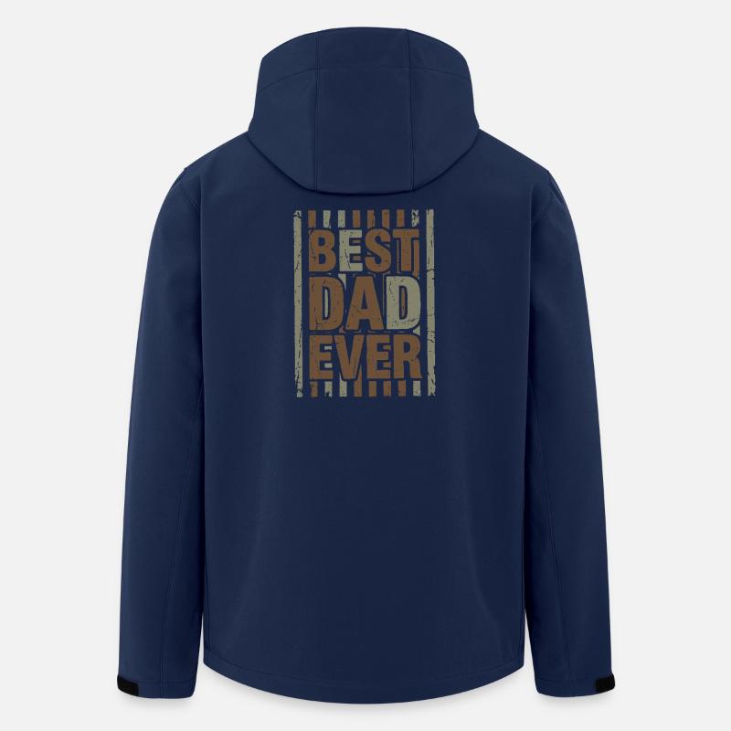best dad ever - Recycelte Männer Softshell-Jacke von Stanley/Stella - Navy