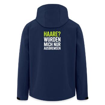 Glatze Glatzenträger Glatzkopf Geschenk - Recycelte Männer Softshell-Jacke von Stanley/Stella - Navy - Hinten - AI Model Male 185 light (185cm)