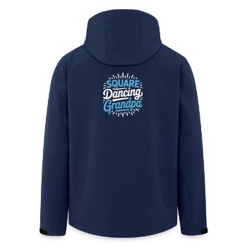 Square Dancing Opa Square Dance Geschenke - Recycelte Männer Softshell-Jacke von Stanley/Stella - Navy - Hinten - AI Model Male 185 light (185cm)