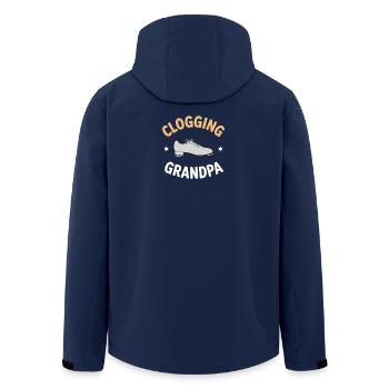 Clogging Opa Clogger Geschenk - Recycelte Männer Softshell-Jacke von Stanley/Stella - Navy - Hinten - AI Model Male 185 light (185cm)