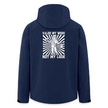 House Painter Hilarious Designs Unique Gifts - Recycelte Männer Softshell-Jacke von Stanley/Stella - Navy - Hinten - AI Model Male 185 light (185cm)