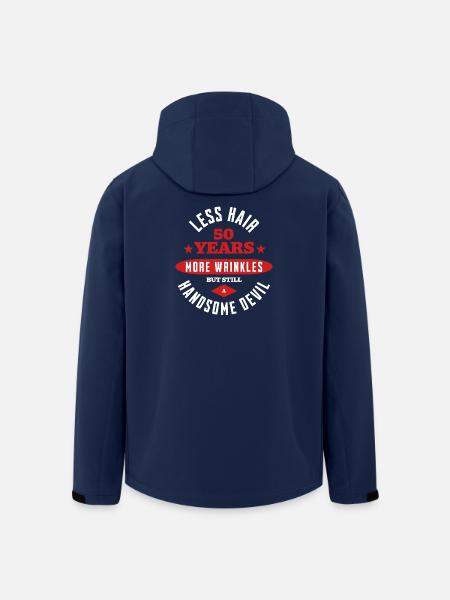50. Geburtstags-Teufel - Recycelte Männer Softshell-Jacke von Stanley/Stella - Navy