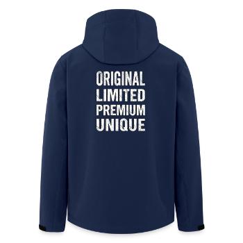 Original Limited Premium Unique - Veste softshell homme en polyester recyclé Stanley/Stella - marine - Dos - AI Model Male 185 light (185cm)