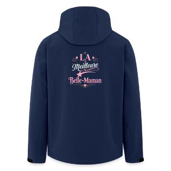 Die beste Mutter Stiefmutter - Recycelte Männer Softshell-Jacke von Stanley/Stella - Navy - Hinten - AI Model Male 185 light (185cm)