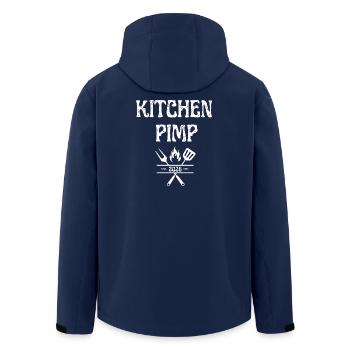 Kitchen Pimp - Recycelte Männer Softshell-Jacke von Stanley/Stella - Navy - Hinten - AI Model Male 185 light (185cm)
