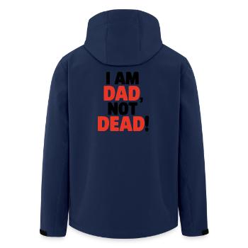 Je suis papa, pas mort, drôle de dire pour les pères - Veste softshell homme en polyester recyclé Stanley/Stella - marine - Dos - AI Model Male 185 light (185cm)