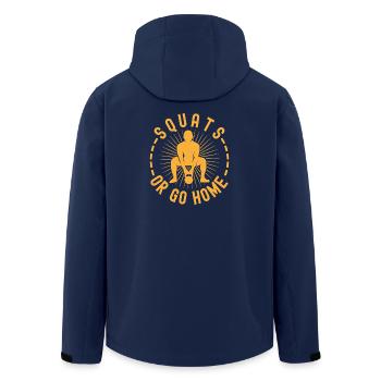 Fitness Fanatics Squats Or Go Home Calisthenics - Recycelte Männer Softshell-Jacke von Stanley/Stella - Navy - Hinten - AI Model Male 185 light (185cm)
