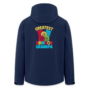 Bingo Game Greatest Bingo Grandpa Bingo - Recycelte Männer Softshell-Jacke von Stanley/Stella - Navy - Hinten - AI Model Male 185 light (185cm)