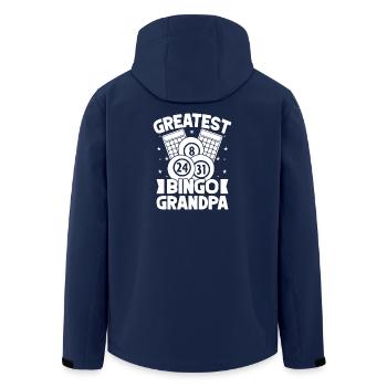Bingo Player Greatest Bingo Grandpa Bingo - Recycelte Männer Softshell-Jacke von Stanley/Stella - Navy - Hinten - AI Model Male 185 light (185cm)