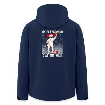 House Painter Dad Unique Gifts - Recycelte Männer Softshell-Jacke von Stanley/Stella - Navy - Hinten - AI Model Male 185 light (185cm)