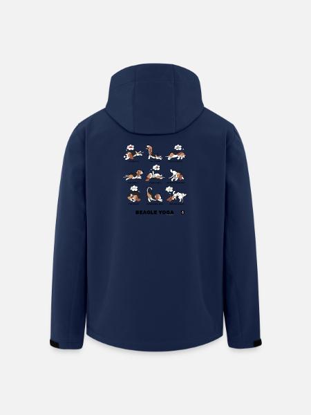 BEAGLE YOGA - Veste softshell homme en polyester recyclé Stanley/Stella - marine