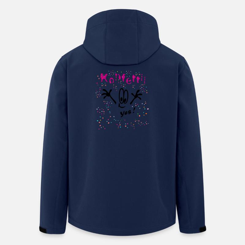 Confettis Carnaval Bande Dessinée - Veste softshell homme en polyester recyclé Stanley/Stella - marine