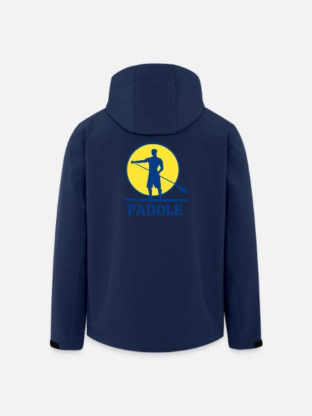 Paddel, Paddelventilator, Aufstehen - Recycelte Männer Softshell-Jacke von Stanley/Stella - Navy