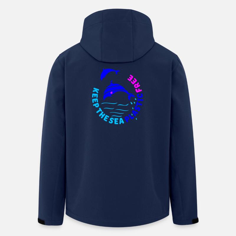 keep the sea plastic free - Recycelte Männer Softshell-Jacke von Stanley/Stella - Navy