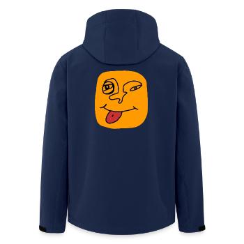 Face Jouer avec la Langue - Veste softshell homme en polyester recyclé Stanley/Stella - marine - Dos - AI Model Male 185 light (185cm)