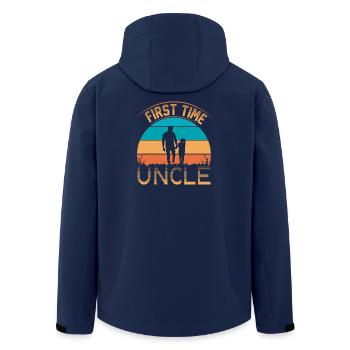 Zum ersten Mal Onkel - Recycelte Männer Softshell-Jacke von Stanley/Stella - Navy - Hinten - AI Model Male 185 light (185cm)