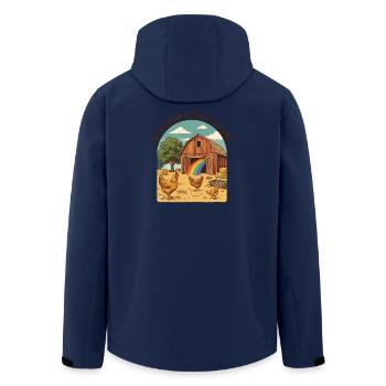 Pride Month LGBTQ - My Closet Was a Barn - Men’s Recycled Softshell Jacket by Stanley/Stella - navy - Back - AI Model Male 185 light (185cm)