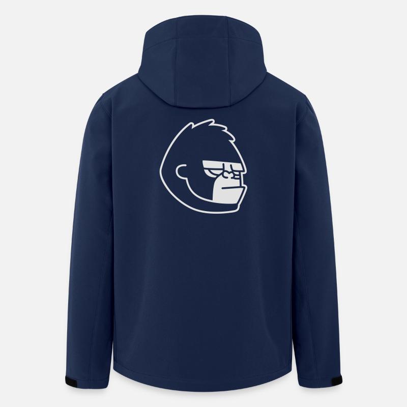 Gorilla - Gorillaz - Veste softshell homme en polyester recyclé Stanley/Stella - marine
