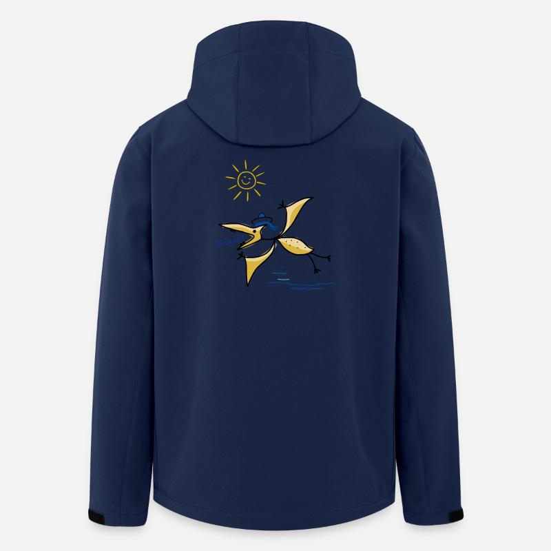 Moin, maritim, Urlaub - Recycelte Männer Softshell-Jacke von Stanley/Stella - Navy